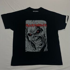 IRON MAIDEN Band Tour Tee - Black Short Sleeve T-Shirt - Brand New With Tags